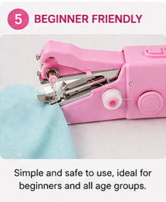 Portable Handheld Sewing Machine (1 Set) – Mini Electric Stitch Machine for Quick Repairs